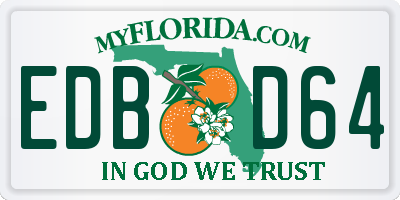 FL license plate EDBD64