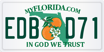 FL license plate EDBD71