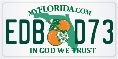 FL license plate EDBD73
