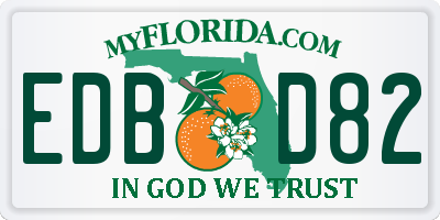 FL license plate EDBD82