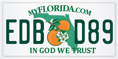FL license plate EDBD89
