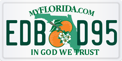 FL license plate EDBD95