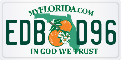 FL license plate EDBD96