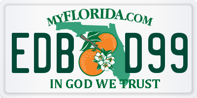 FL license plate EDBD99