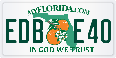 FL license plate EDBE40