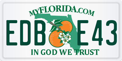 FL license plate EDBE43