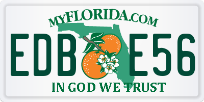 FL license plate EDBE56