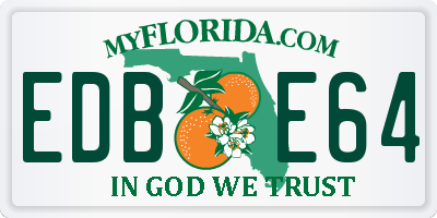 FL license plate EDBE64