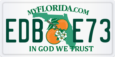 FL license plate EDBE73