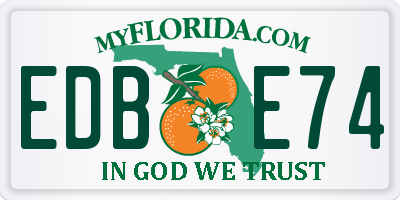 FL license plate EDBE74