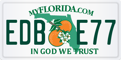 FL license plate EDBE77