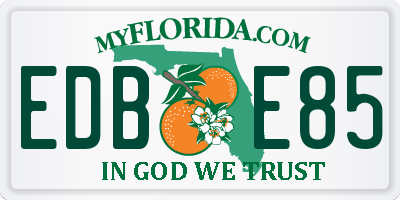 FL license plate EDBE85