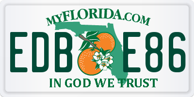 FL license plate EDBE86