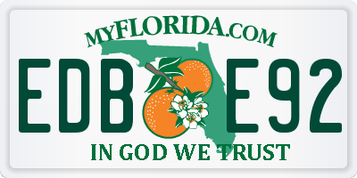 FL license plate EDBE92