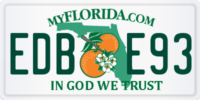 FL license plate EDBE93