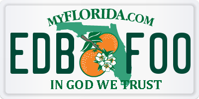 FL license plate EDBF00