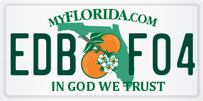 FL license plate EDBF04