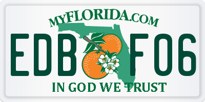 FL license plate EDBF06