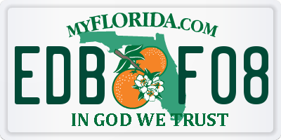 FL license plate EDBF08