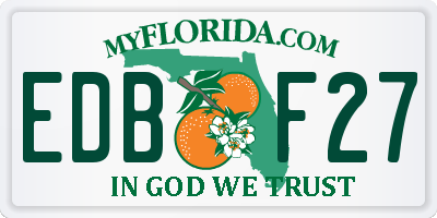 FL license plate EDBF27