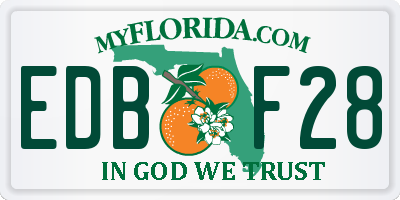 FL license plate EDBF28