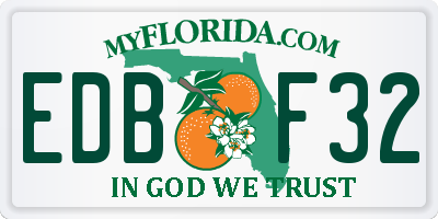 FL license plate EDBF32