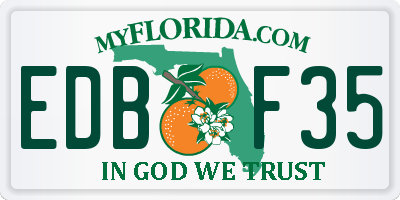 FL license plate EDBF35