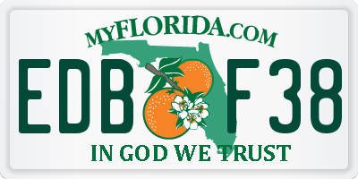 FL license plate EDBF38