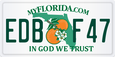 FL license plate EDBF47
