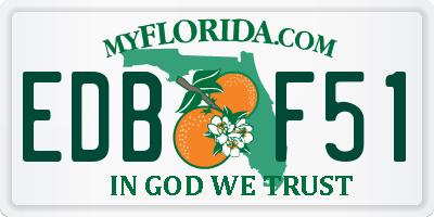 FL license plate EDBF51