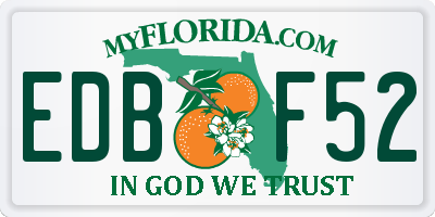 FL license plate EDBF52