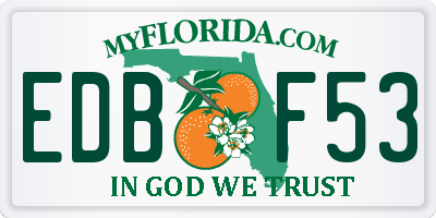 FL license plate EDBF53
