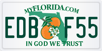 FL license plate EDBF55