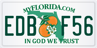 FL license plate EDBF56