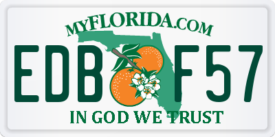 FL license plate EDBF57