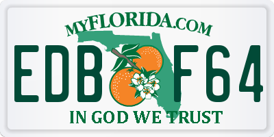 FL license plate EDBF64