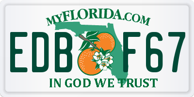 FL license plate EDBF67