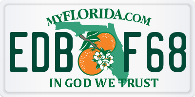 FL license plate EDBF68