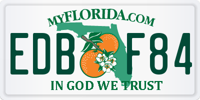 FL license plate EDBF84