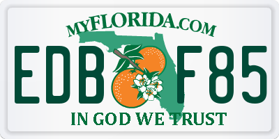 FL license plate EDBF85