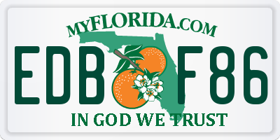 FL license plate EDBF86
