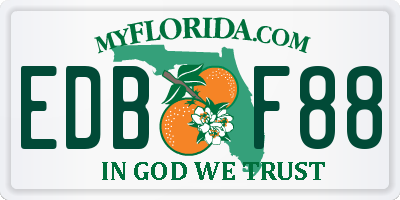 FL license plate EDBF88