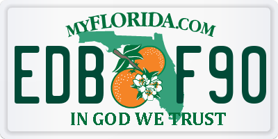 FL license plate EDBF90