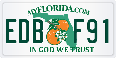 FL license plate EDBF91
