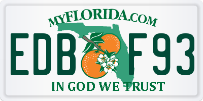 FL license plate EDBF93