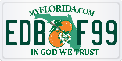 FL license plate EDBF99