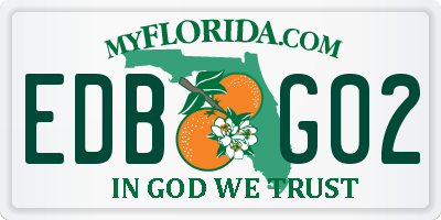 FL license plate EDBG02