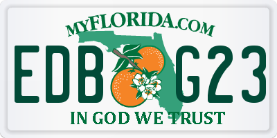 FL license plate EDBG23