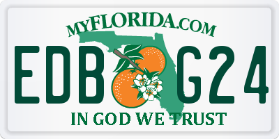 FL license plate EDBG24