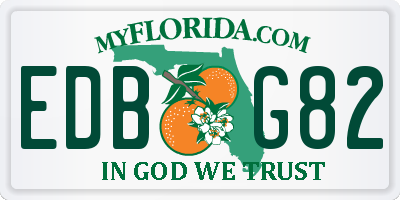 FL license plate EDBG82